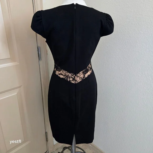 black wedding guest dresses plus size Plus Size 3/4 Sleeve Ruffle Deep V-Neck A-Line Midi Wedding Guest Dress main image 0